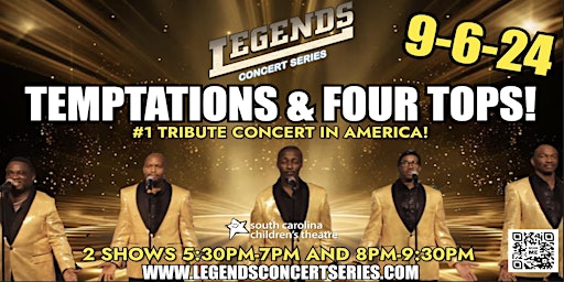 Temptations and Four Tops September 6- Greenville Music Nights primary image