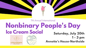 Imagem principal do evento 7th Annual NonBinary People's Day Ice Cream Social
