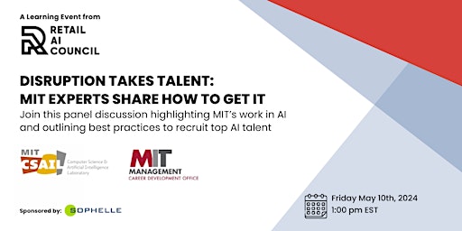 Imagen principal de Disruption Takes Talent: MIT Experts Share How to Get It
