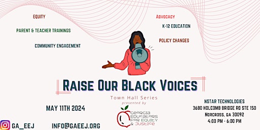 Primaire afbeelding van Gwinnett County Raise Our Black Voices Town Hall Series
