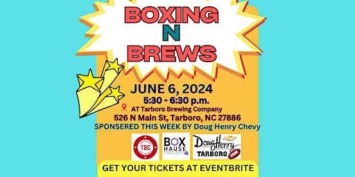 Primaire afbeelding van BoxHause Boxing N Brews at Tarboro Brewing Company Workout and Fun Time