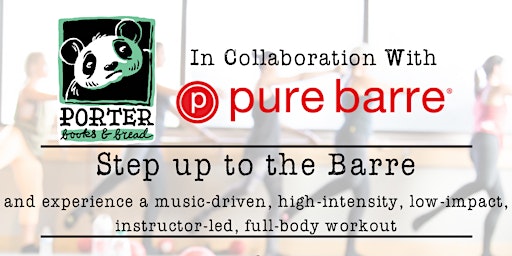 Pure Barre FREE Workout at Porter Books & Bread primary image