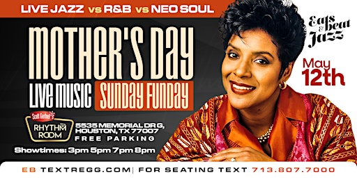 8pm LIVE MUSIC MOTHERS DAY BRUNCH - EATS BEATS & JAZZ primary image