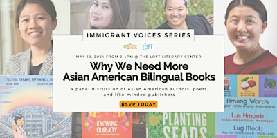 Imagem principal do evento Why We Need More Asian American Bilingual Books