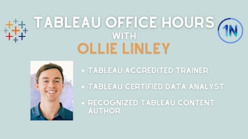 Tableau Office Hours with Ollie Linley primary image