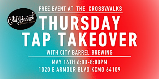 Imagem principal do evento Thursday Tap Takeover with City Barrel Brewery