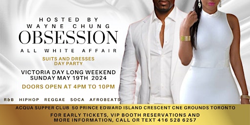 OBSESSION: All White Suits and Dresses Day Party primary image