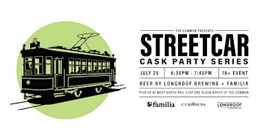 Hauptbild für Long roof & Familia Brewery  - Cask Beer Streetcar July25th - 630 PM