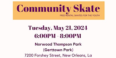 Community Skate | May 21 primary image
