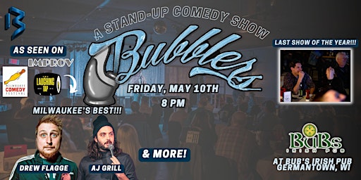 Bubbler's Comedy Show | Milwaukee's Best!!! |Bub's Irish Pub | May 10th primary image