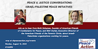 Peace & Justice Conversations: Israel/Palestine Peace Initiatives primary image