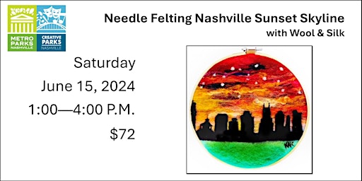 Primaire afbeelding van Nashville Sunset Skyline with Wool & Silk Workshop