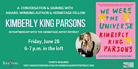 Talk &  Book Signing with Author & Hermitage Fellow Kimberly King Parsons