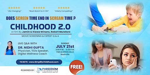 Imagem principal do evento Childhood 2.0 (MOVIE SCREENING & EXPERT Q&A)