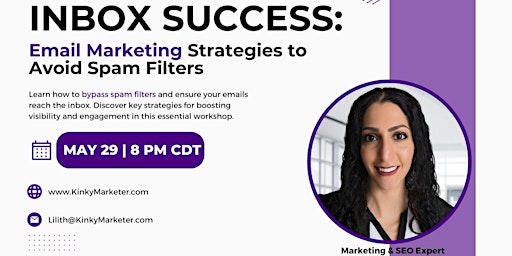 Imagem principal do evento Inbox Success: Email Marketing Strategies to Avoid Spam Filters