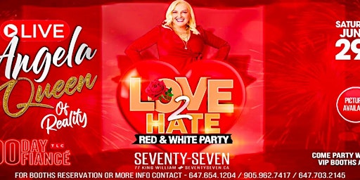 Imagen principal de LOVE 2 HATE HOSTED BY: ANGELA DEEM FROM 90 DAY FIANCE