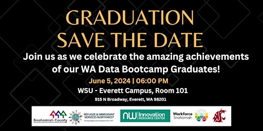 Imagem principal do evento WA Data Bootcamp Graduation
