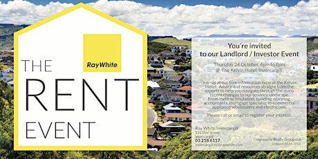 Ray White Invercargill - The Rent Event 2019 primary image