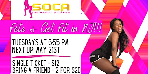 Immagine principale di Soca Tworkout Fitness: Fête and Get Fit in Maplewood, NJ!!! 