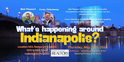 Imagem principal do evento What's Happening Around Indianapolis!