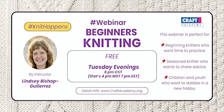 Knit Happens: Free Knitting Webinar for Beginners