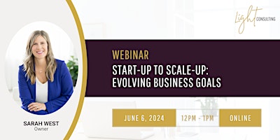 Start-Up to Scale-Up: Evolving Business Goals primary image