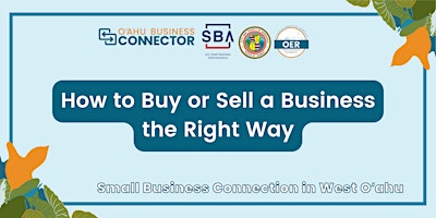 How to Buy or Sell a Business the Right Way primary image
