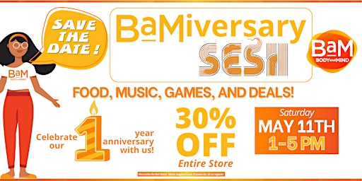 BaMiversary Party at BaM Markham - Music, Food, & More! primary image