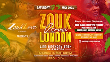 Image principale de Zouk Love London - Lina’s Birthday Bash
