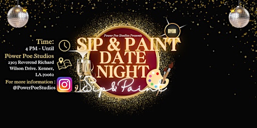Imagem principal do evento Sip & Paint Date Night