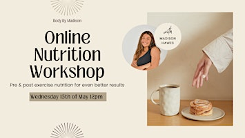 NUTRITION WEBINAR: Pre & post exercise nutrition for even better results primary image