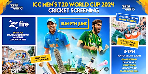 Primaire afbeelding van INDIA VS PAKISTAN CRICKET SCREENING - ICC T20 MEN'S WORLD CUP