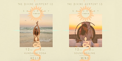 Imagem principal de Divine Serpent Kundalini Yoga & Sound Bath (May 11th, 2024)