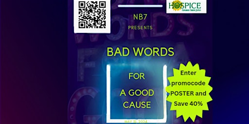 Imagem principal de Bad Words For a Good Cause Stand Up Comedy in Support of Bobbys Hospice