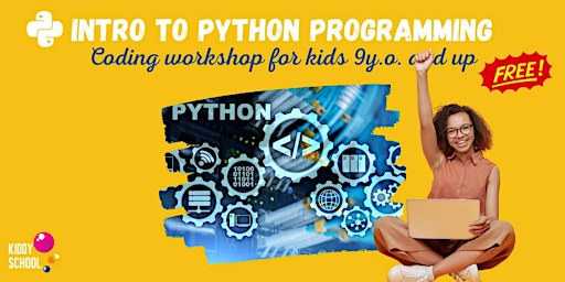Imagem principal de Introduction to Python  Programming - workshop for kids (9 y.o.&up)