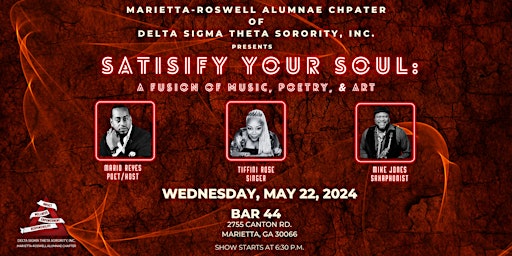 Imagem principal do evento Satisfy Your Soul: A Fusion of Music, Poetry, & Art