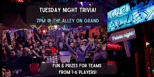 Primaire afbeelding van Tuesday Night Trivia at the Alley