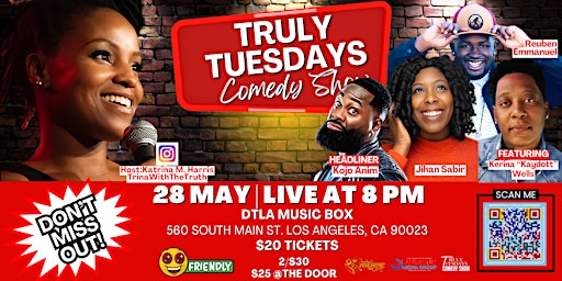 Primaire afbeelding van Truly Tuesday Comedy Show