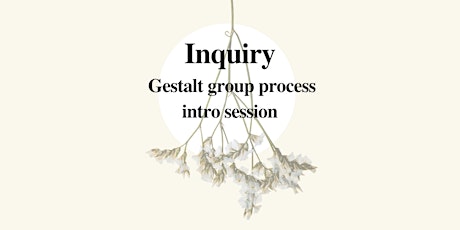 Primaire afbeelding van Intro session: Saturday Gestalt group