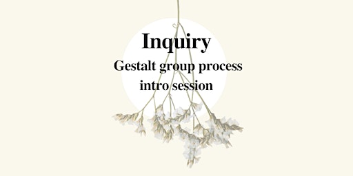 Imagen principal de Intro session: Wednesday Gestalt group