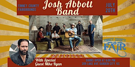 Finney County Fair Kickoff Concert Presents Josh Abbott Band and Mike Ryan