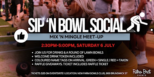 Sip 'N Bowl Social - Lawn bowls & new friends  primärbild