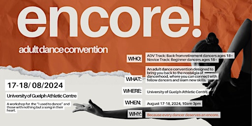 Imagem principal do evento Encore!: Adult Dance Convention