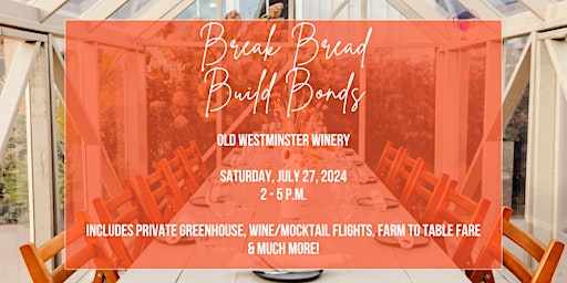 Imagem principal do evento Break Bread, Build Bonds