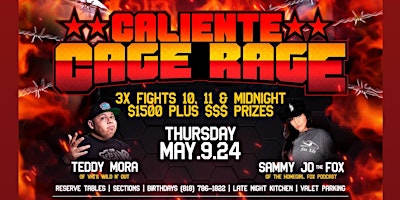 Caliente Cage Rage at Dames n’ Games Van Nuys primary image