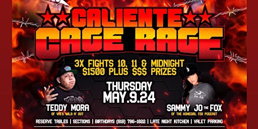 Caliente Cage Rage at Dames n’ Games Van Nuys primary image