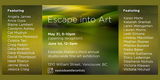 Imagem principal do evento Escape into Art