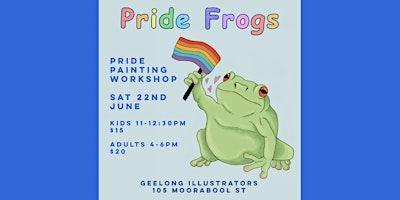 Imagem principal do evento Pride Frogs Painting - Children Session