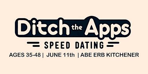 Imagem principal do evento Speed Dating Ages 35-48 Kitchener Waterloo