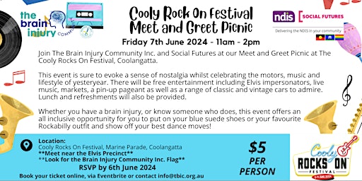 TBIC and Social Futures Cooly Rocks on Festival - Meet and Greet Picnic primary image